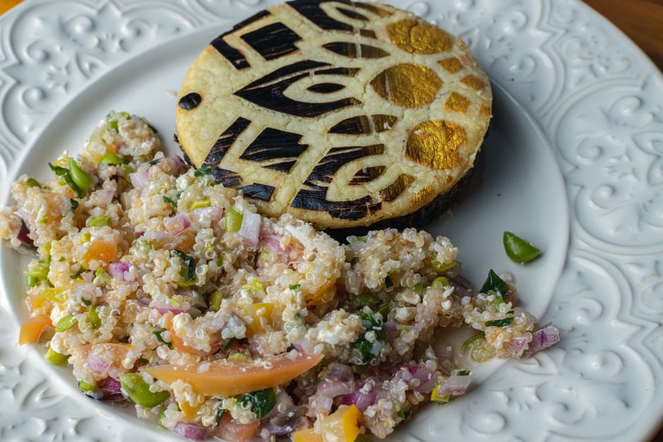 Berenjenas rellenas de quinoa y verduras