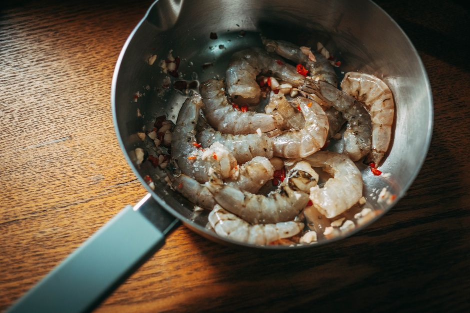Gambas al ajillo ligeras