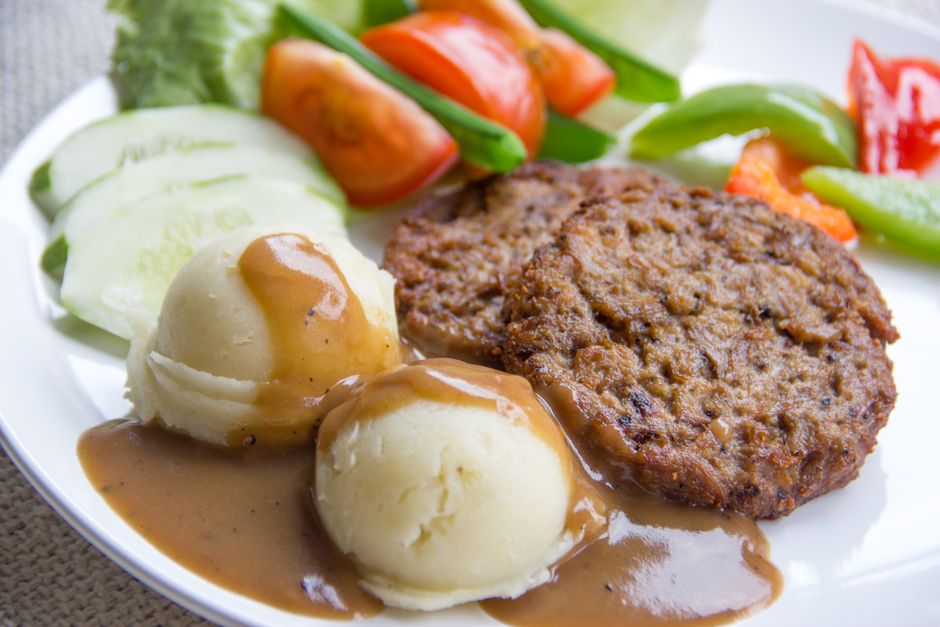 Hamburguesa de lentejas vegana