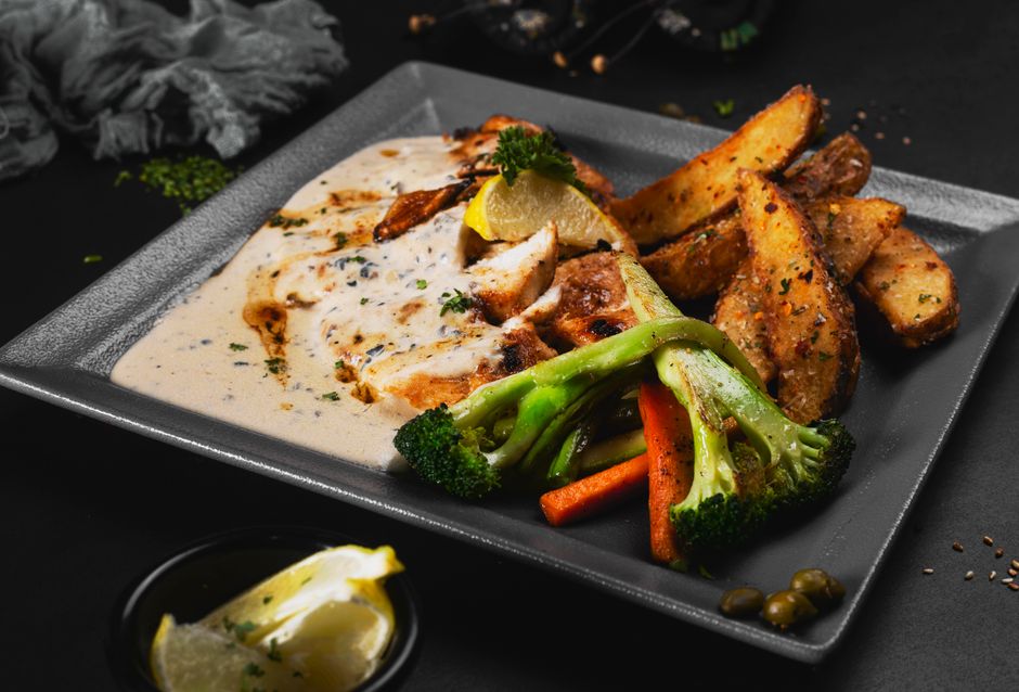 Pollo al limón con hierbas al Air Fryer