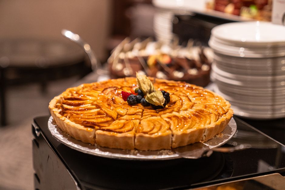 Tarta de manzana saludable sin azúcar